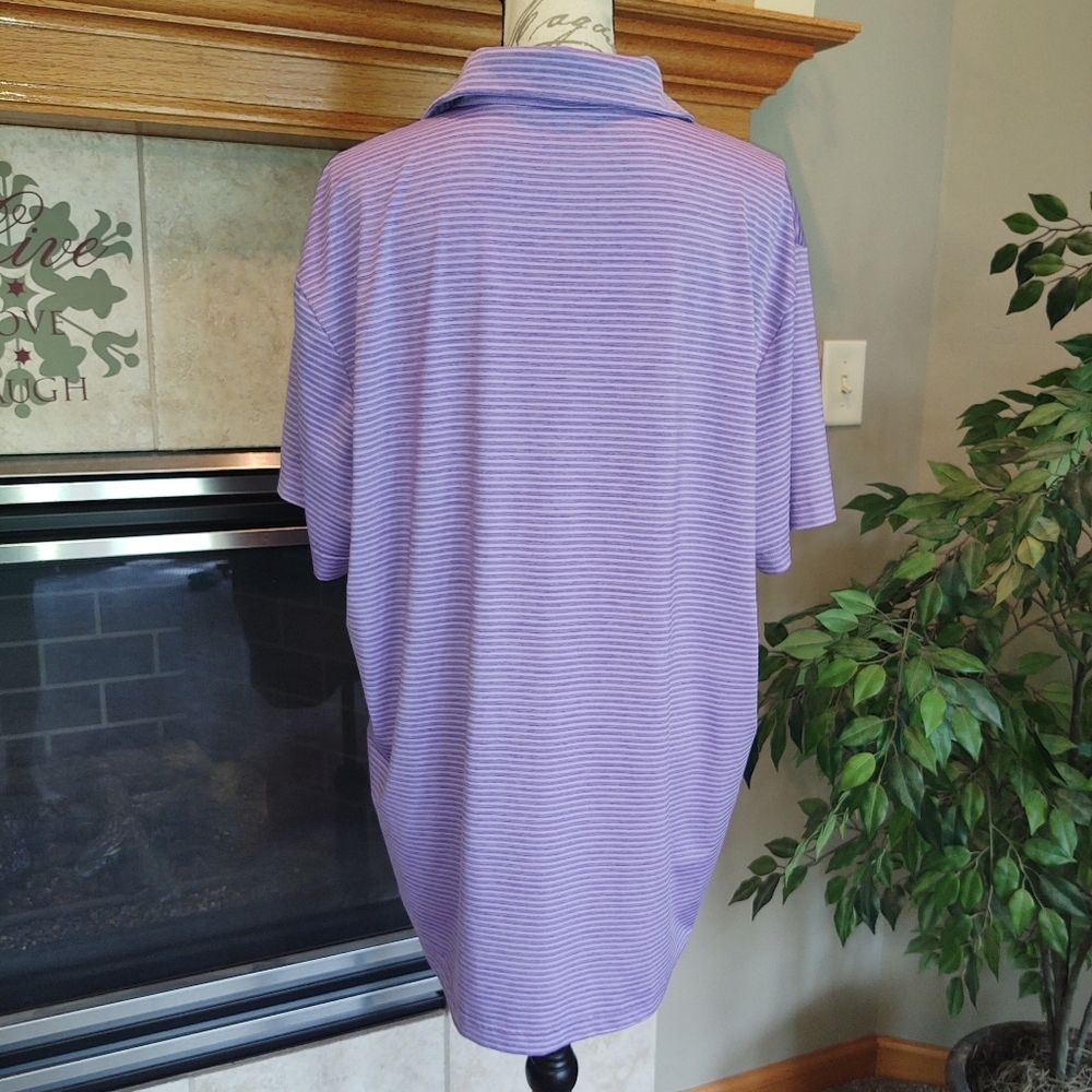 Members Mark Purple Stripped XL Polo! - Picture 5 of 8
